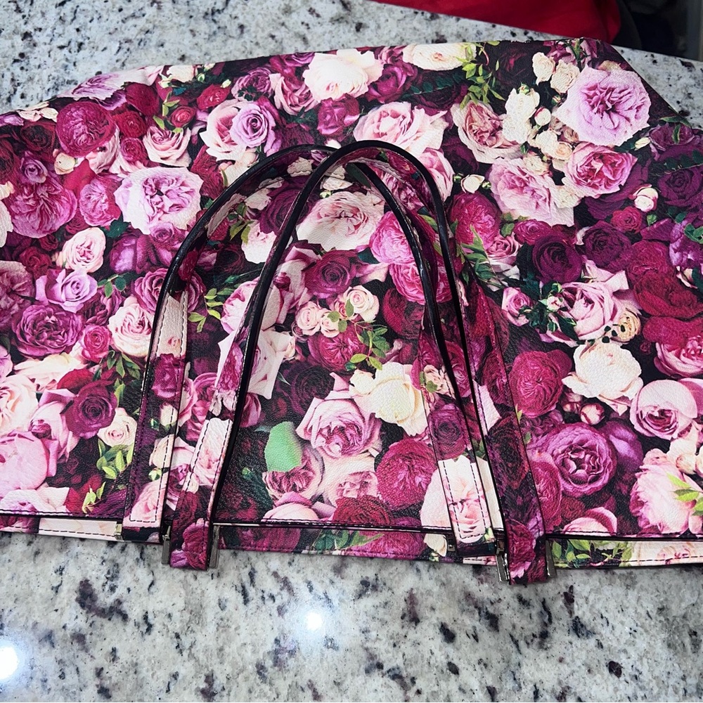 Kate Spade Pink and Red Floral Tote - Picture 5 of 9